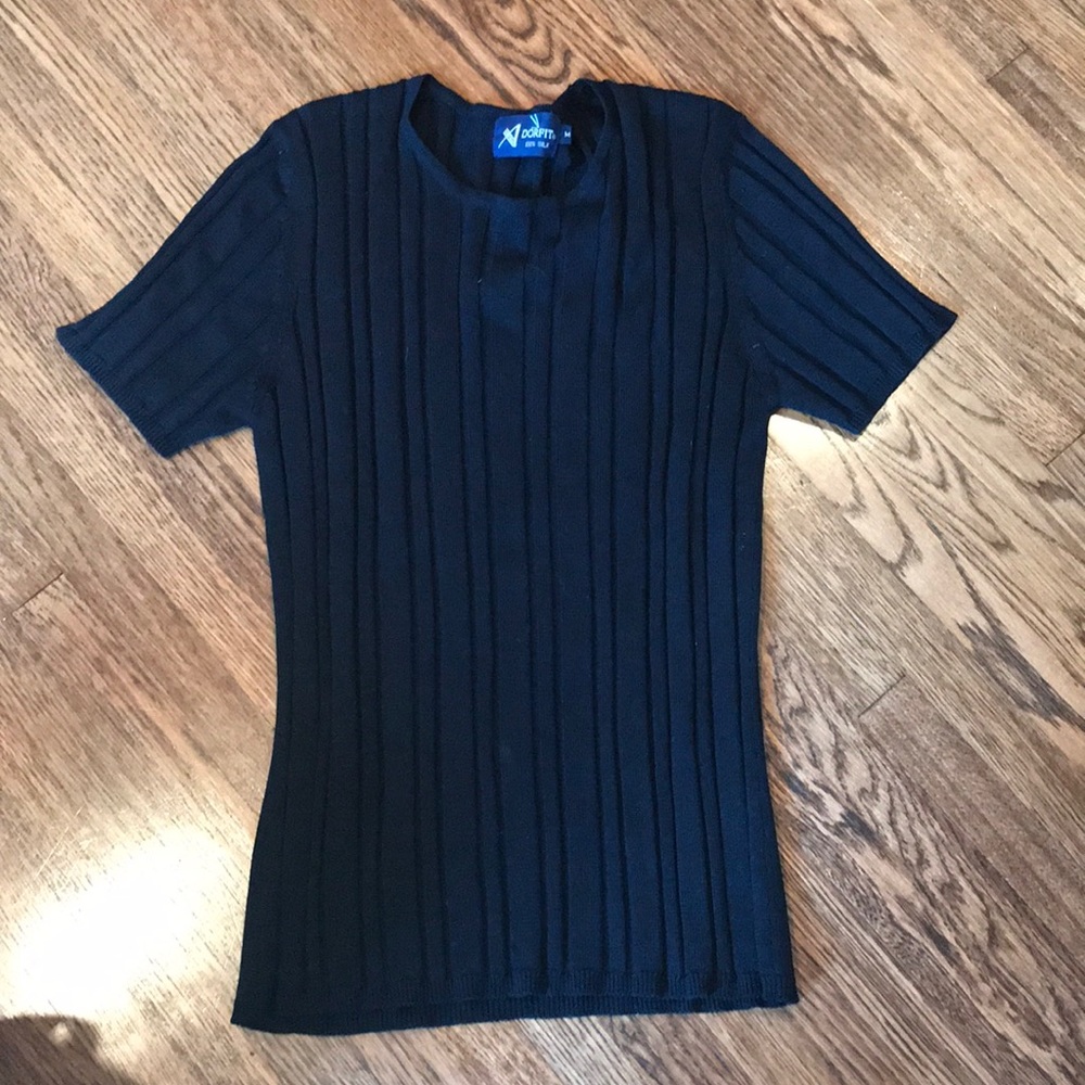 Black Silk Top